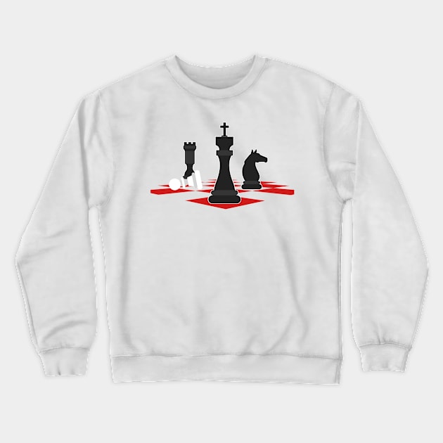 Cool Chess Pieces Crewneck Sweatshirt by Delta V Art